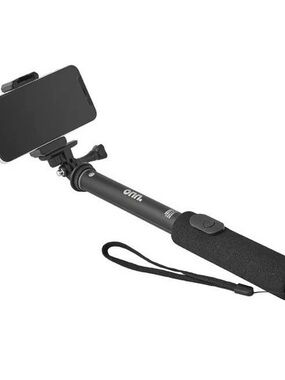 NEW 12.75-40" Wireless Selfie Stick w/ Smartphone Cradle, GoPro Mount, Bluetooth